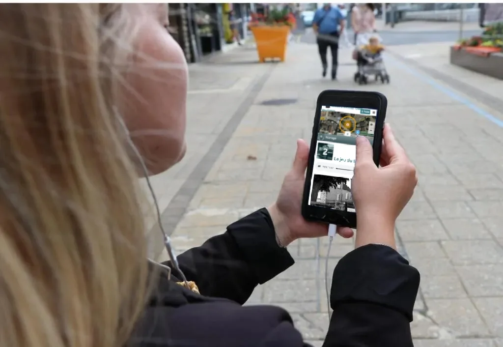 Promenade sonore géolocalisée utilisée sur téléphone