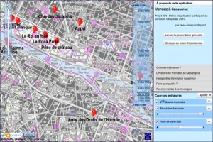 Interface cartographique et chronologique de Cart’Histoire